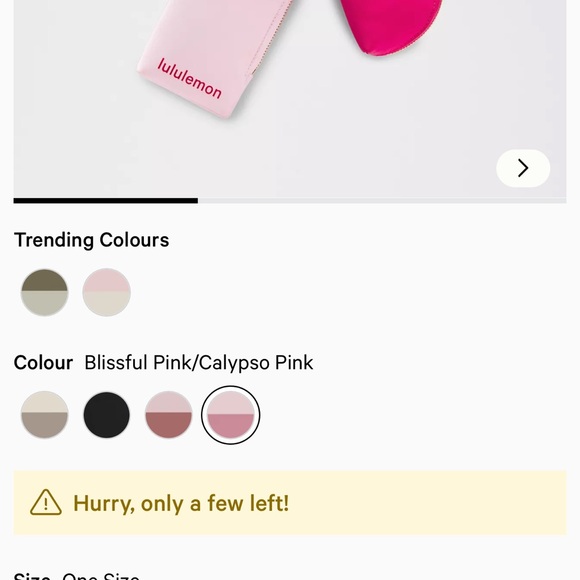 Lululemon Dual Pouch Wristlet Wallet - Blissful Pink/Calypso Pink - Picture 2 of 16